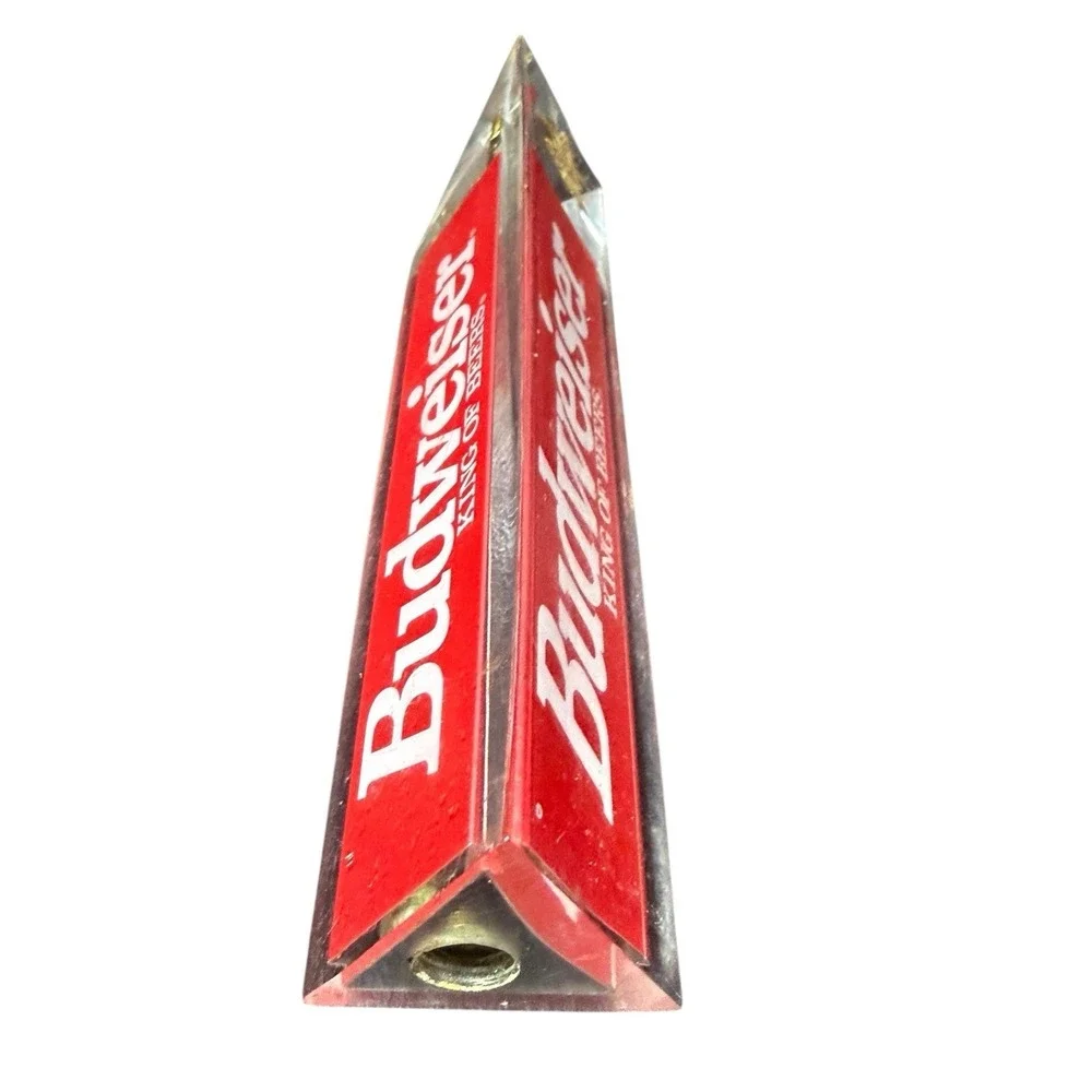 Vintage Budweiser Acrylic Draft Beer Tap Handle 8